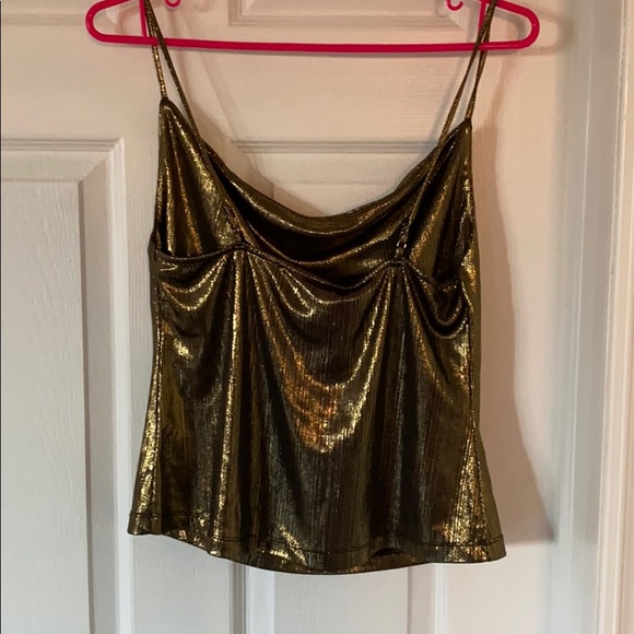 Metallic cami tank top gold from revolve xs - Picture 3 of 5